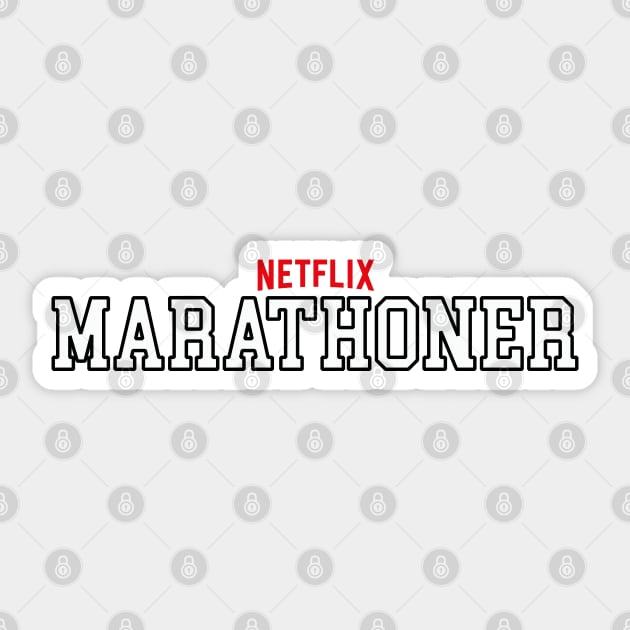 Netflix Marathoner Sticker by inotyler